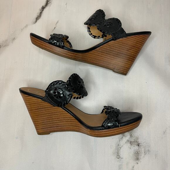 Jack Rogers Luccia Wedge Sandals Size 6.5 - Picture 7 of 9